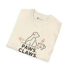 Paws Claws Coffee Pet Lover T-Shirt