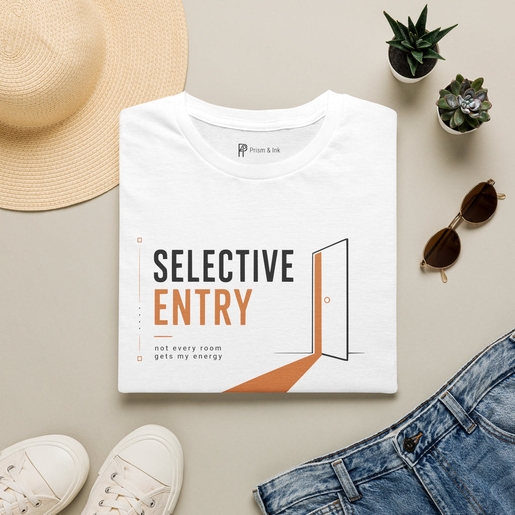Selective Entry Minimalist Introvert Boundary T-Shirt