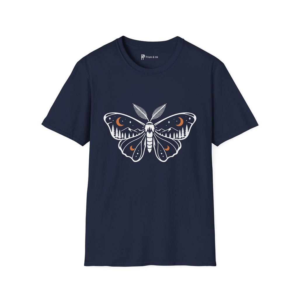 Midnight Moth Mountain Forest T-Shirt