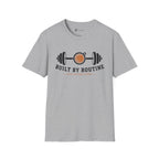 Built By Routine Strong Coffee Gym Fitness T-Shirt