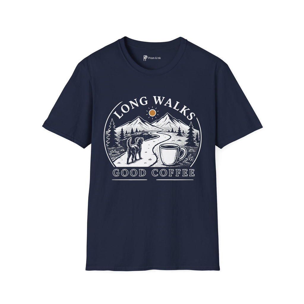 Long Walks & Good Coffee T-Shirt