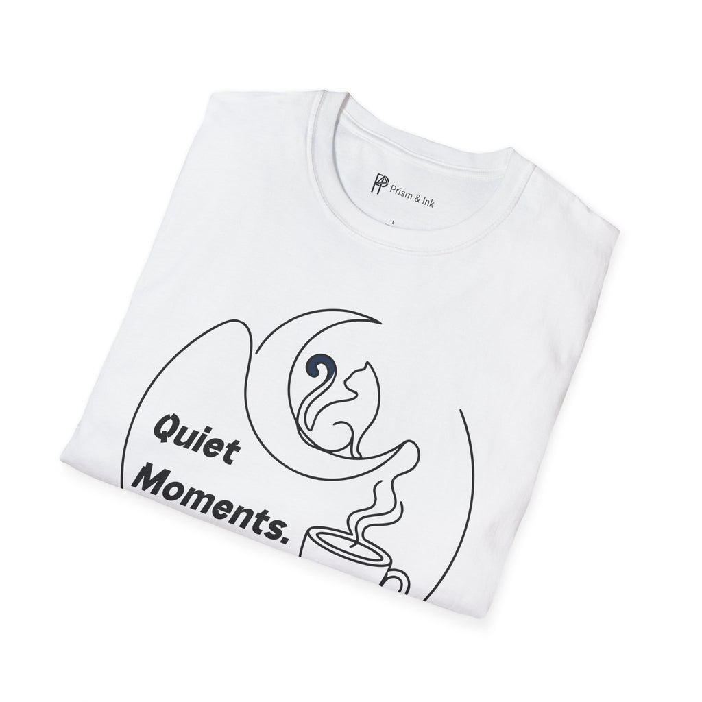 Quiet Moments Cat & Moon Coffee T-Shirt