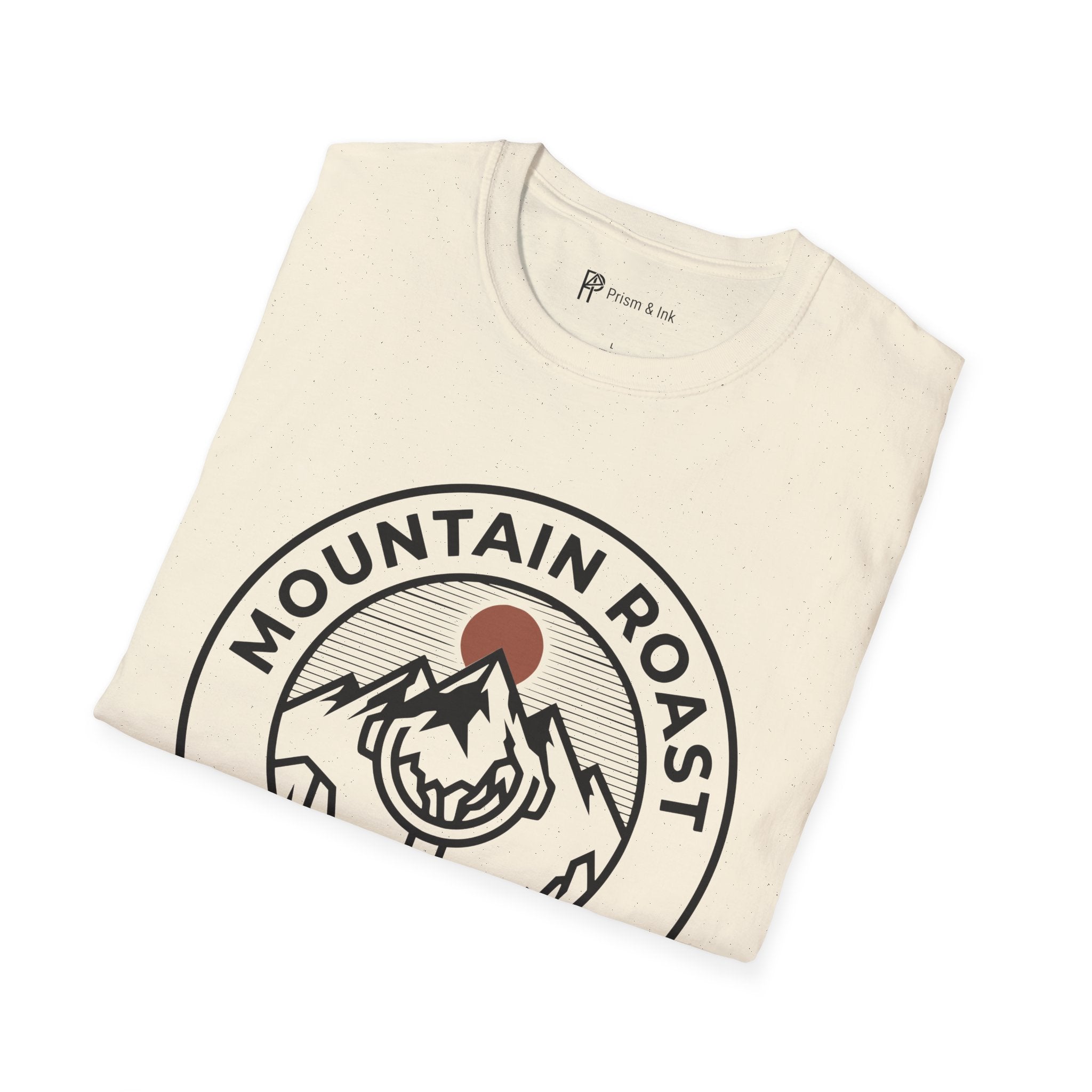 Mountain Roast T-Shirt — Portafilter and Peak Crest Graph