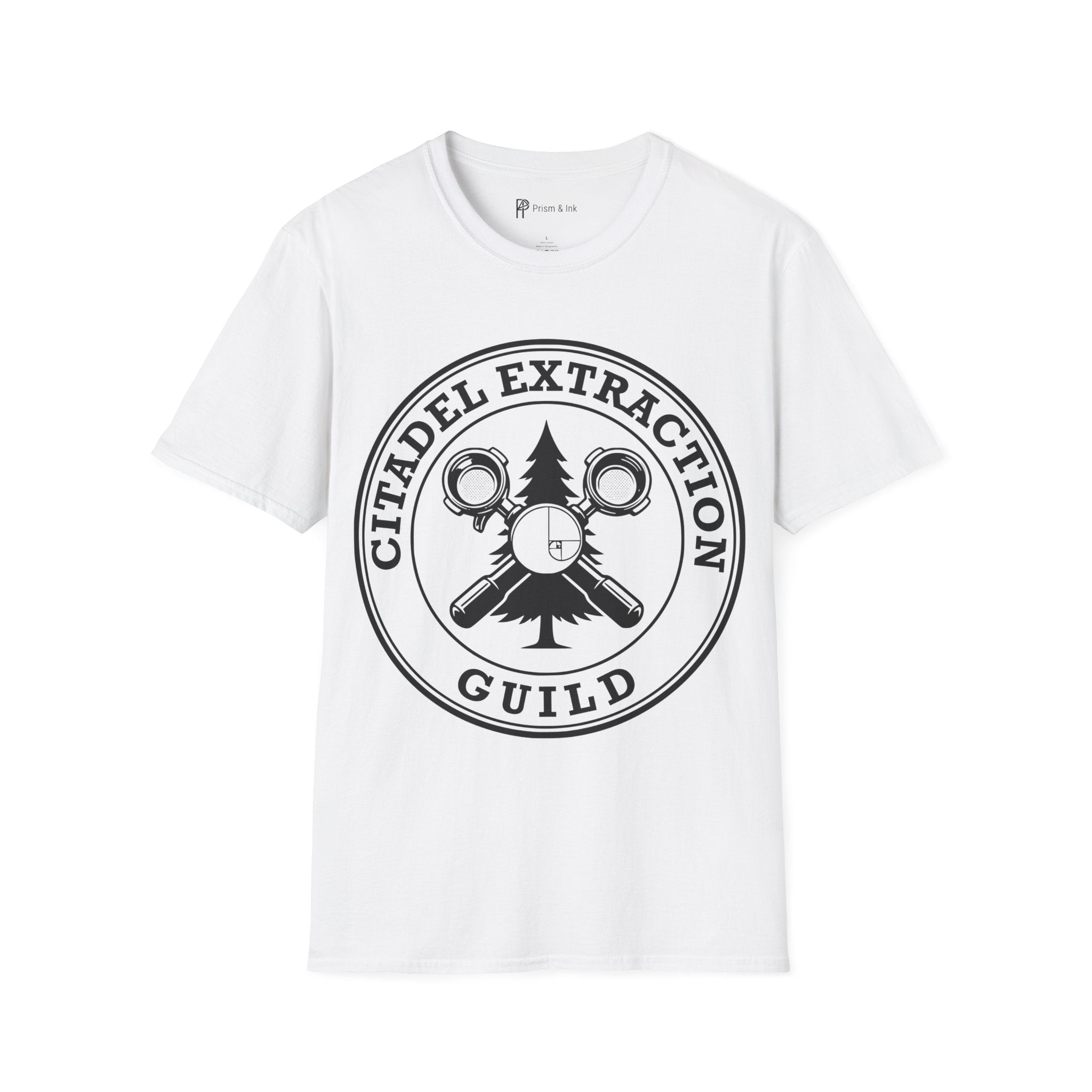 Citadel Extraction Guild T-Shirt — Professional Barista Badge & Golden Ratio