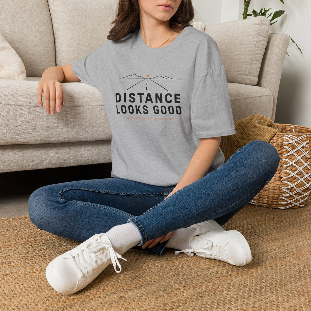 Distance Looks Good Minimalist Road Trip T-Shirt