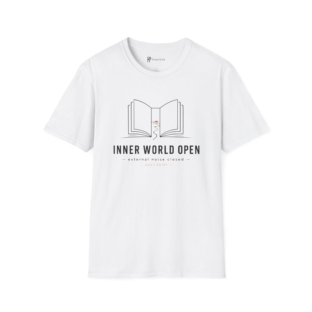 Inner World Open Minimalist Book Lover T-Shirt