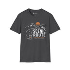 Scenic Route No Small Talk Coffee Roadtrip T-Shirt