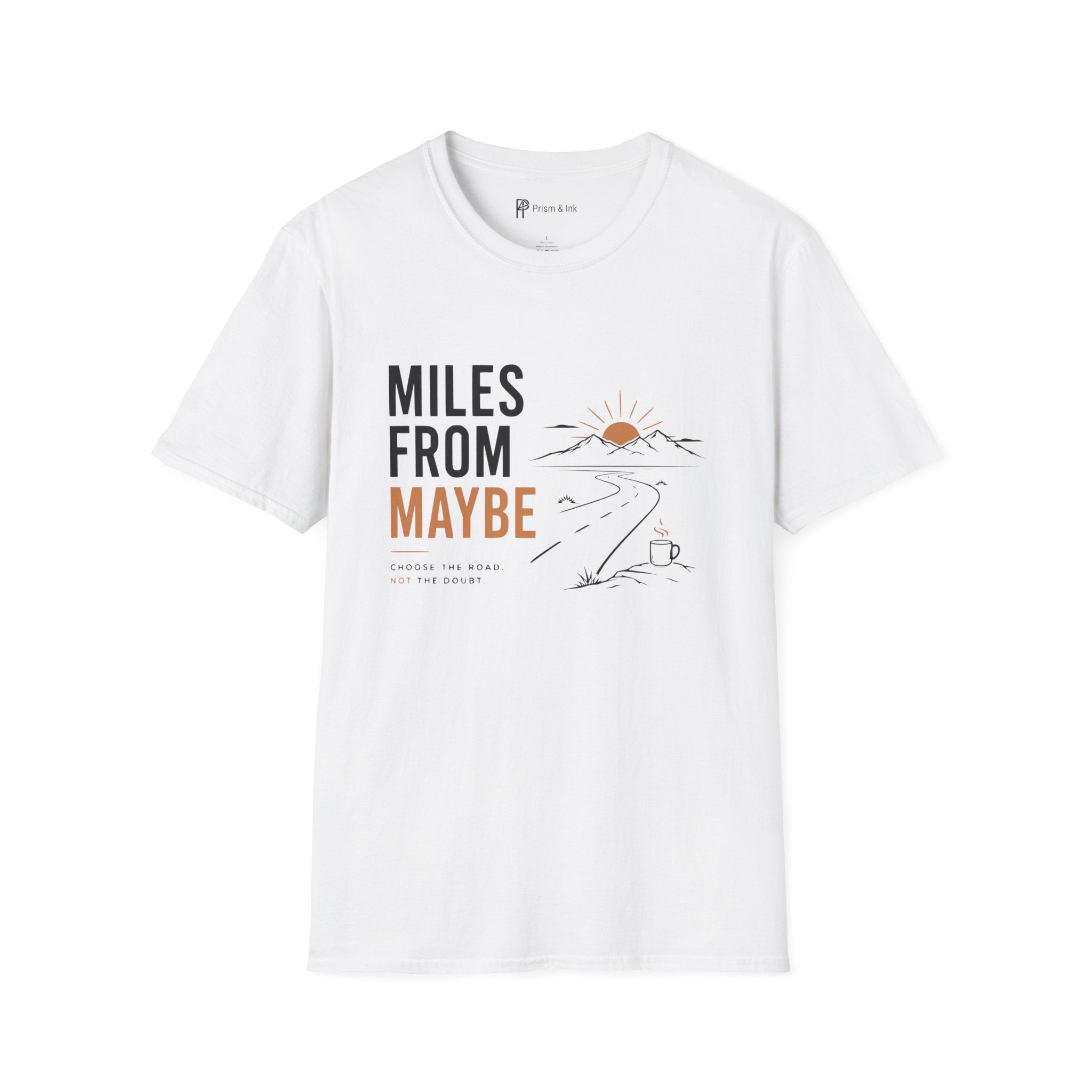 Miles From Maybe Roadtrip Coffee T-Shirt