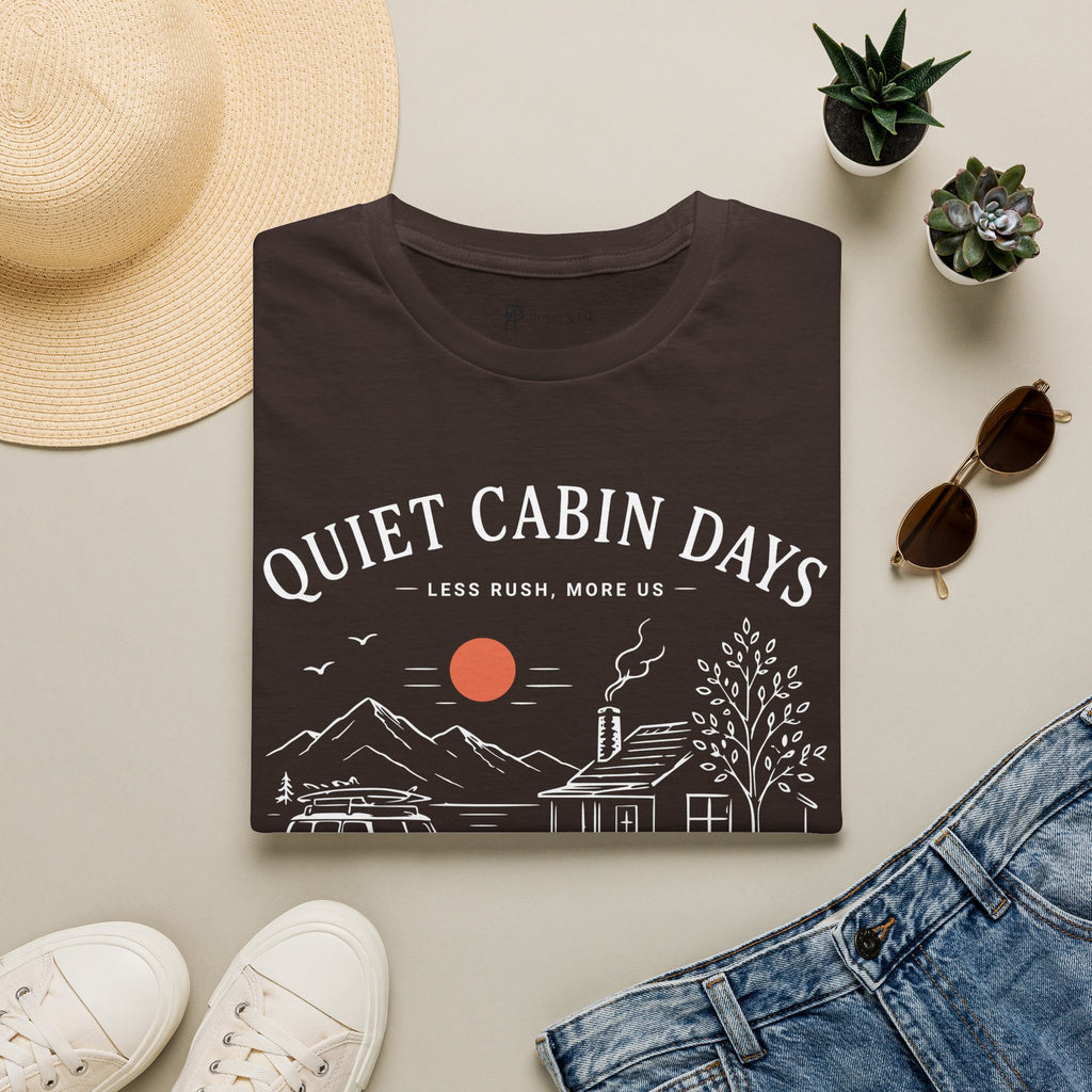 Quiet Cabin Days Coffee Escape T-Shirt