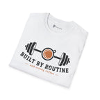 Built By Routine Strong Coffee Gym Fitness T-Shirt