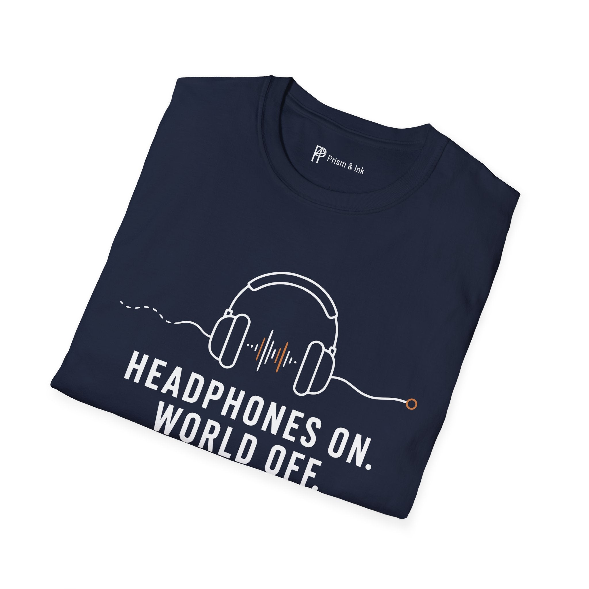 Headphones On World Off Introvert Music T-Shirt