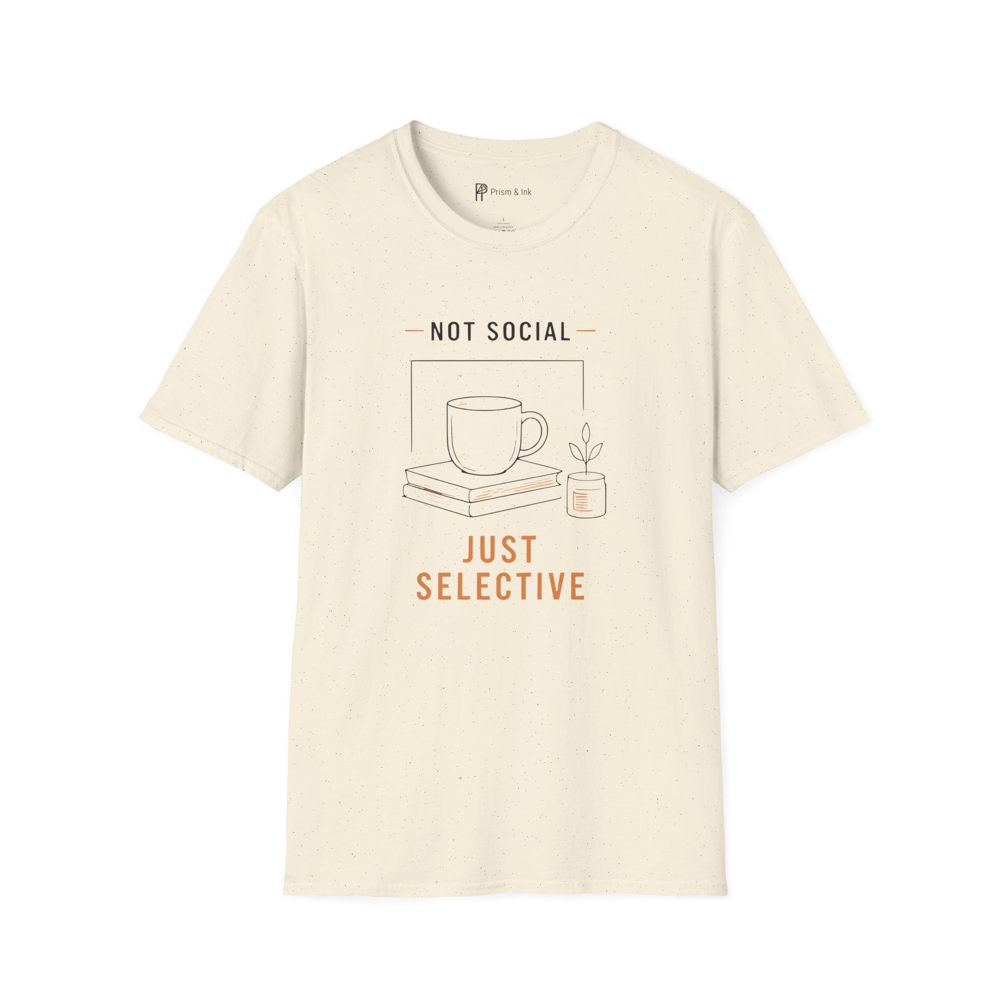 Not Social Just Selective Coffee Reading T-Shirt