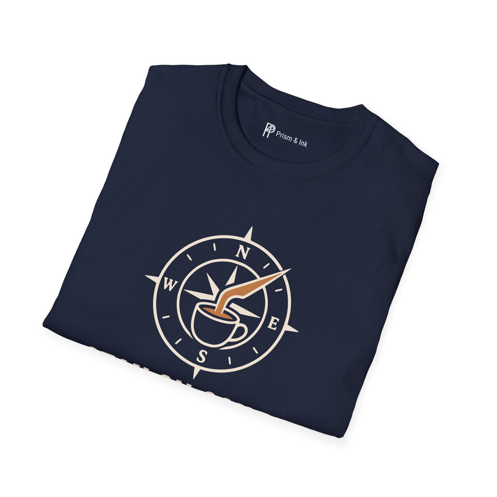 Stay On Course Nautical Compass Coffee T-Shirt