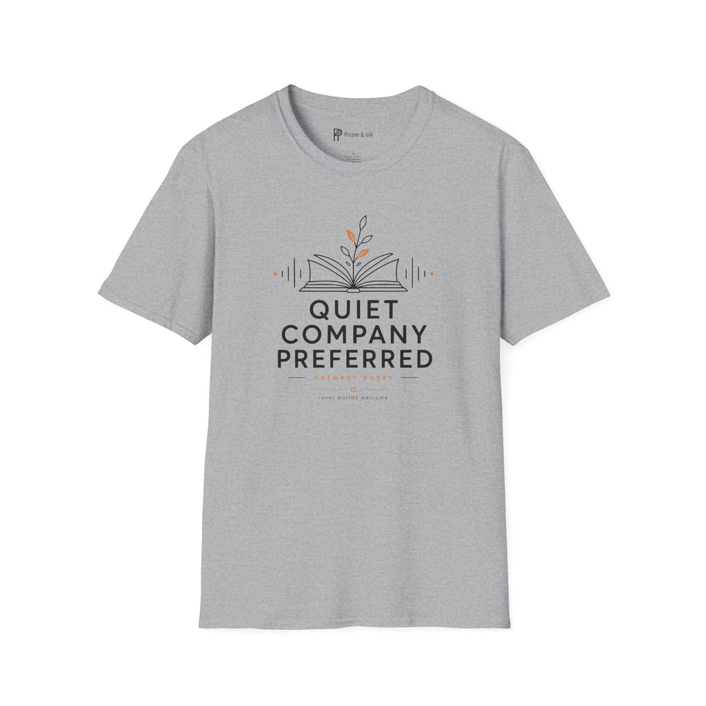Quiet Company Preferred Book Lover Minimalist T-Shirt