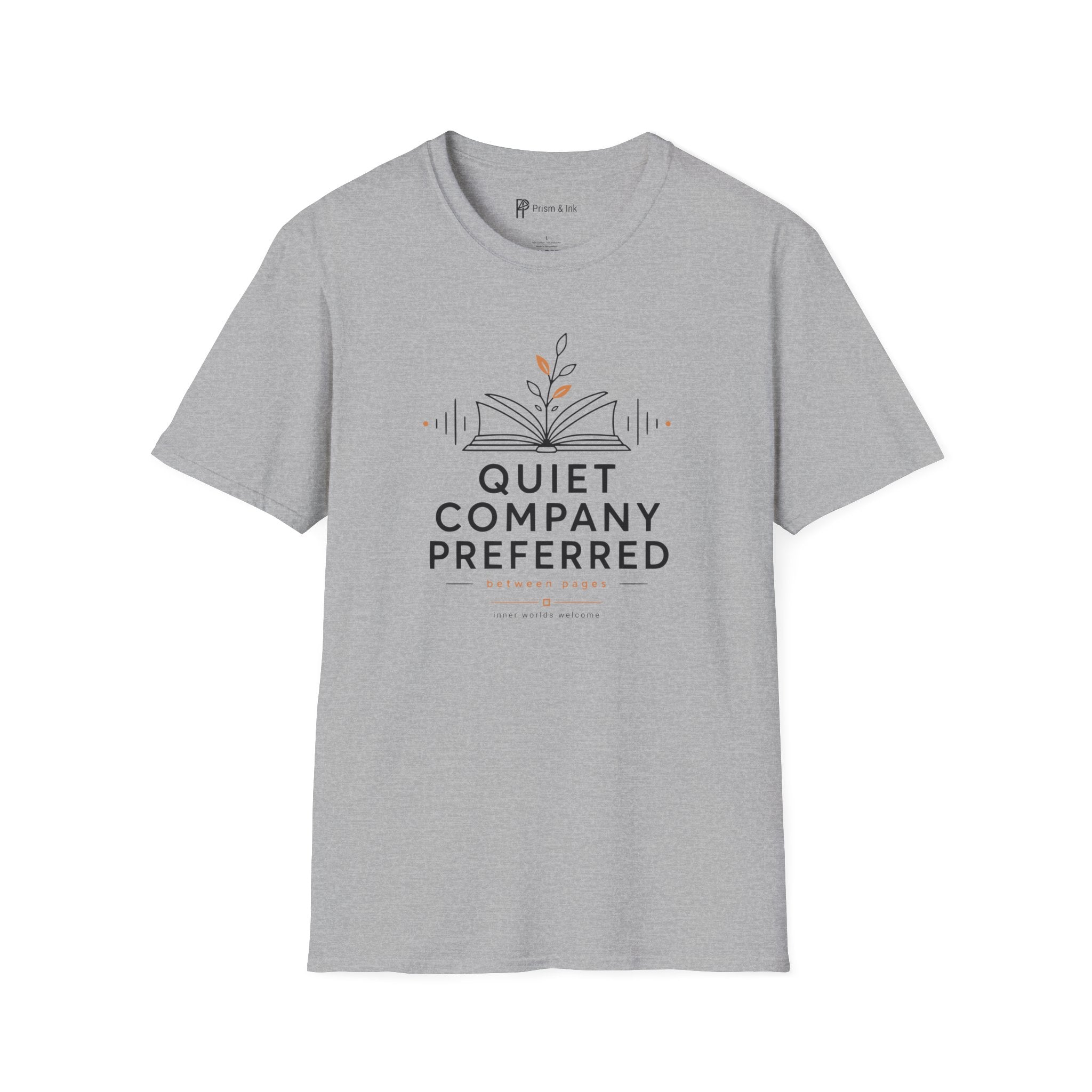 Quiet Company Preferred Book Lover Minimalist T-Shirt