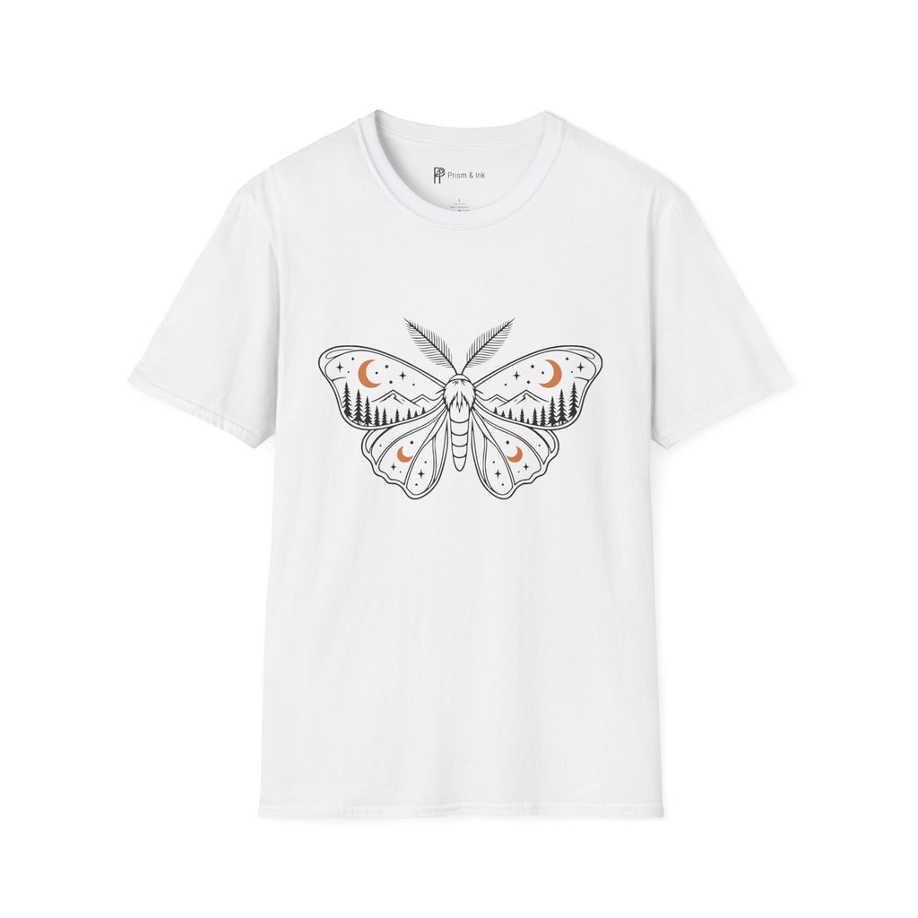 Midnight Moth Mountain Forest T-Shirt