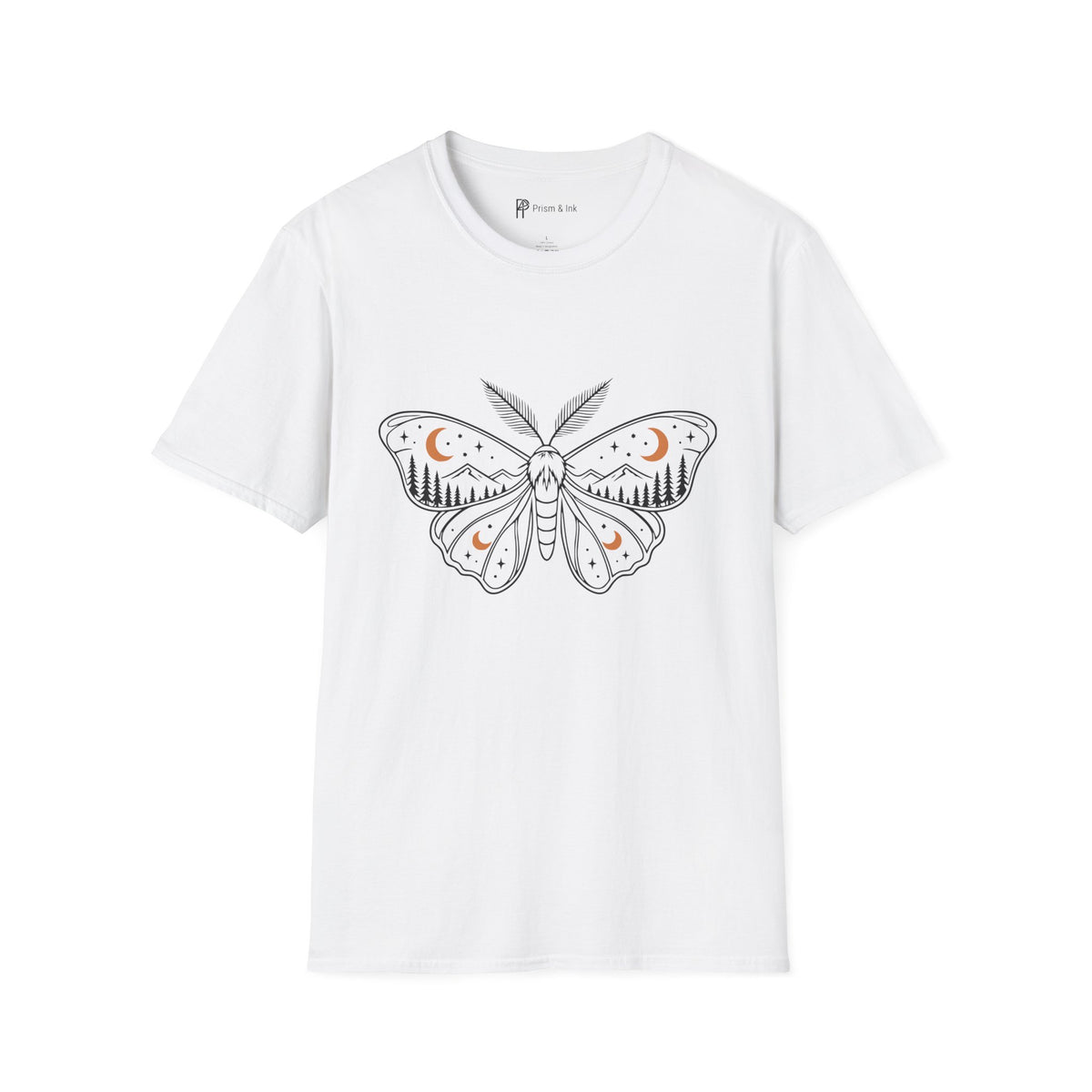 Midnight Moth Mountain Forest T-Shirt