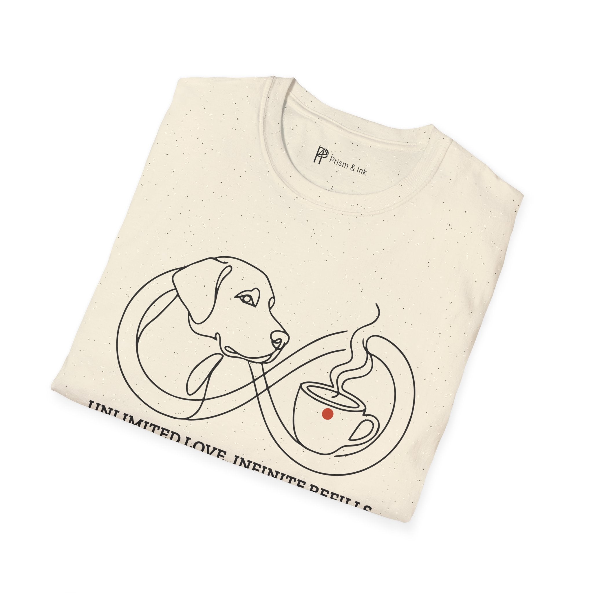 Unlimited Love Infinite Refills Dog Coffee T-Shirt