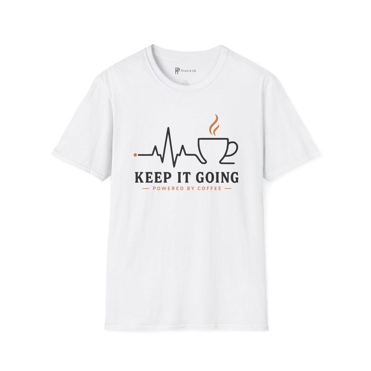 Keep It Going Powered By Coffee Heartbeat T-Shirt