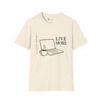 Work Less Live More Laptop T-Shirt