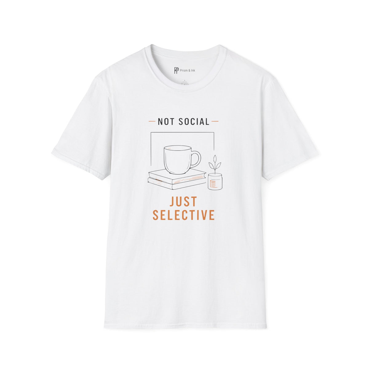 Not Social Just Selective Coffee Reading T-Shirt