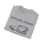 Offline Hours Coffee On T-Shirt