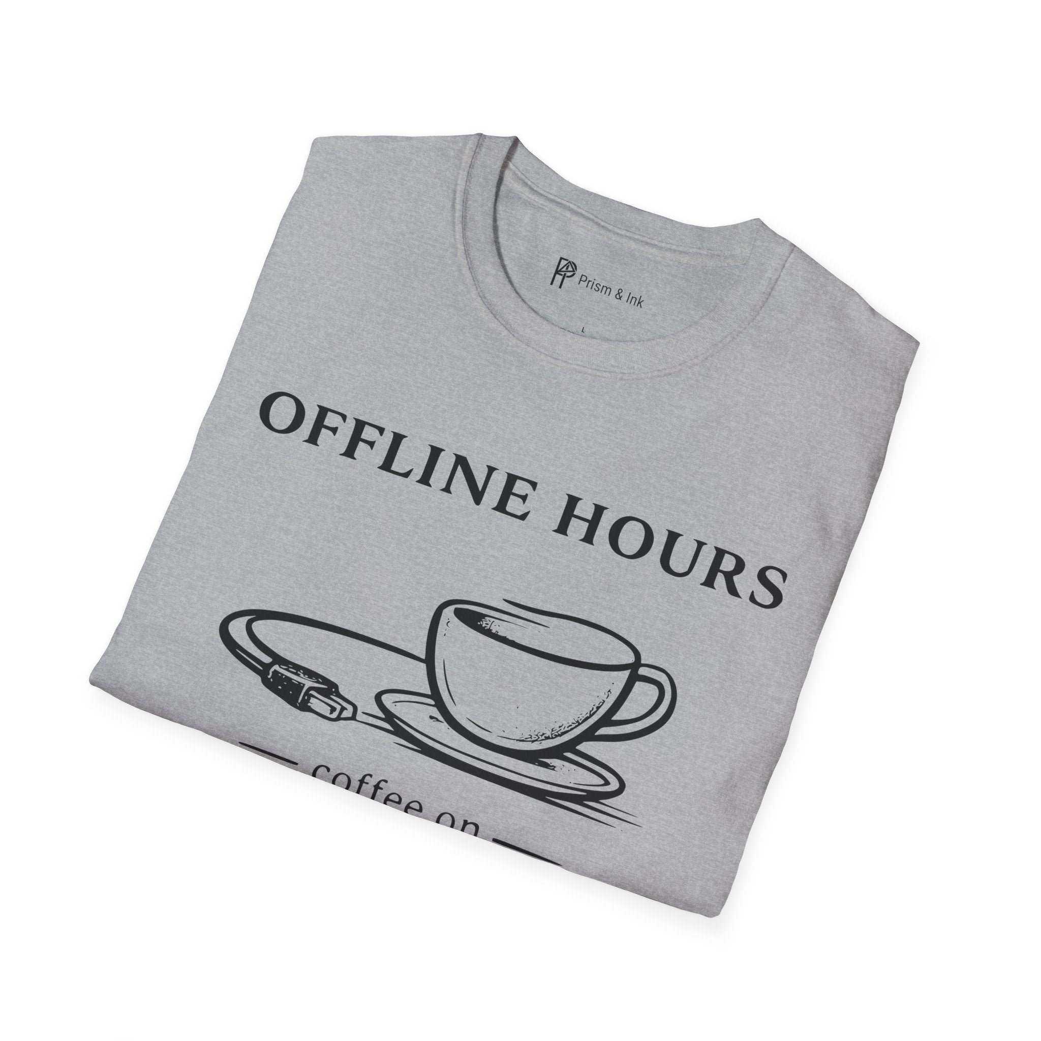 Offline Hours Coffee On T-Shirt