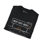 Next Exit Quiet Minimalist Road Trip T-Shirt