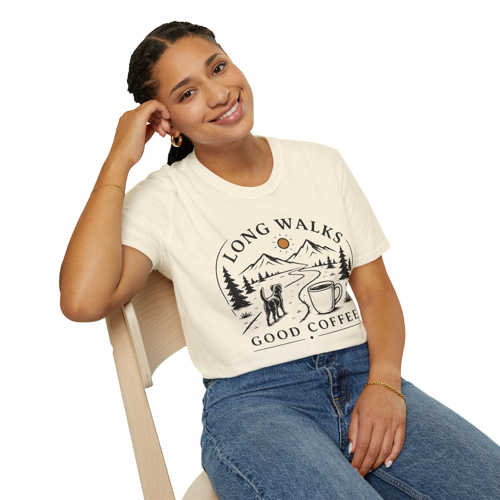 Long Walks & Good Coffee T-Shirt