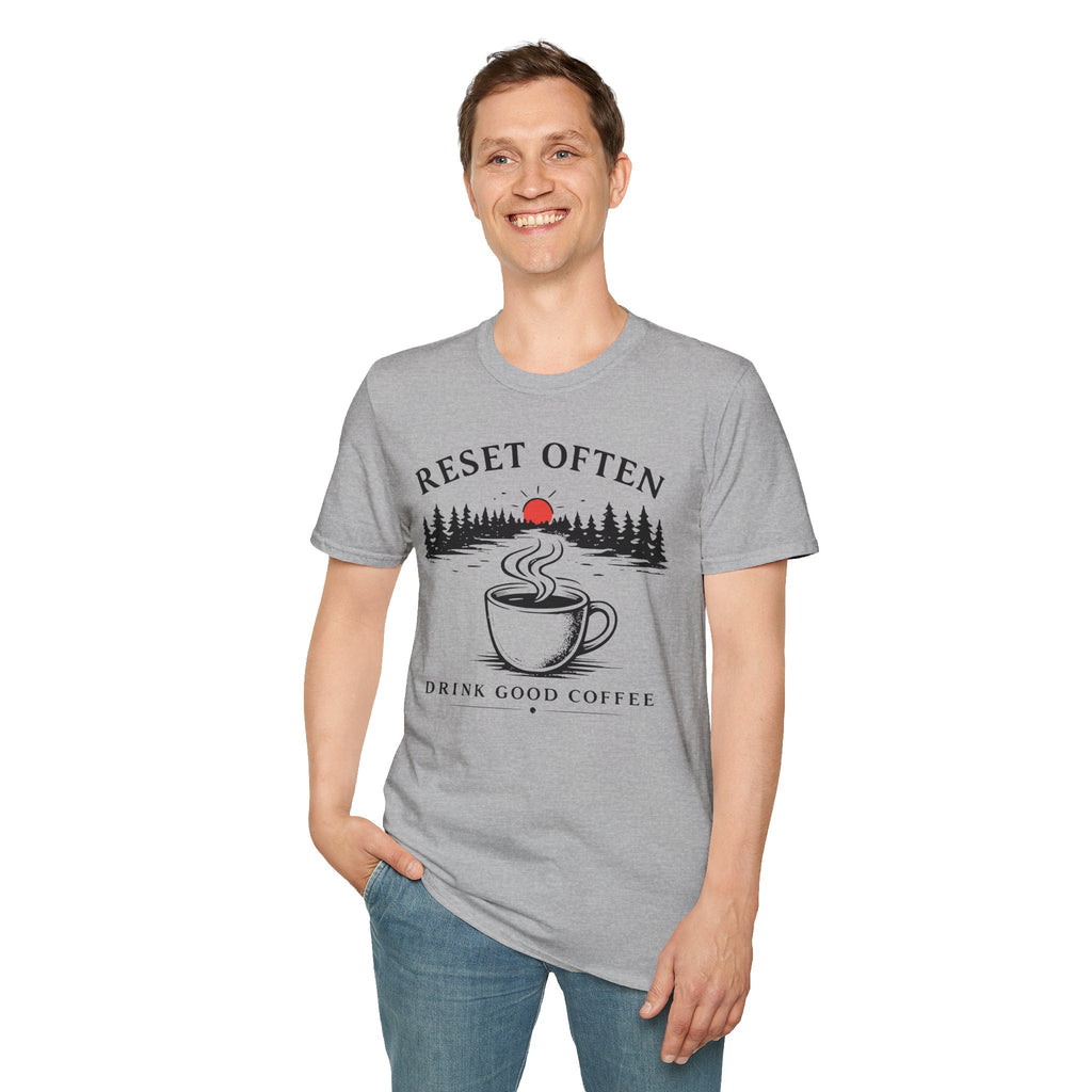 Reset Often Coffee T-Shirt