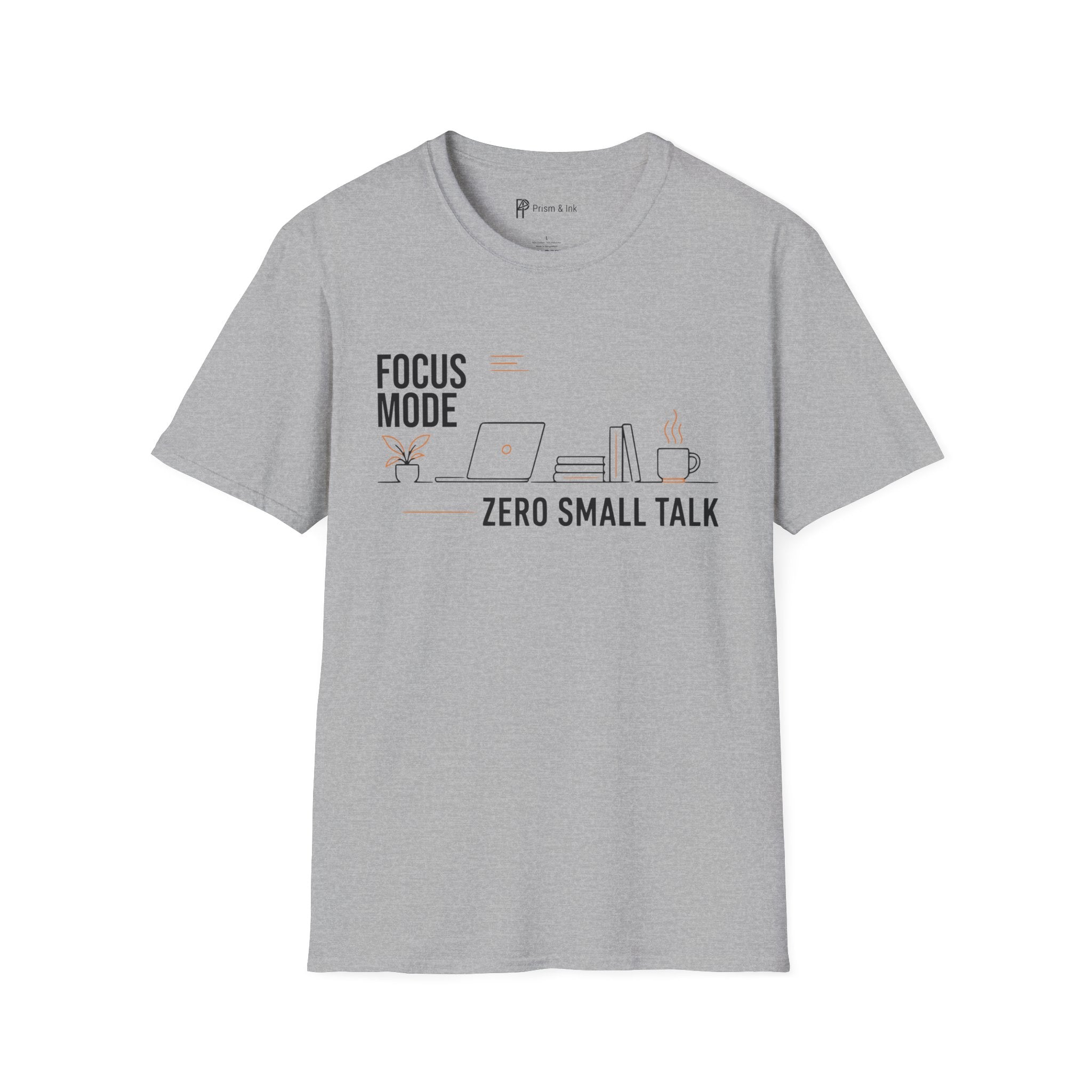 Focus Mode Zero Small Talk Coffee T-Shirt
