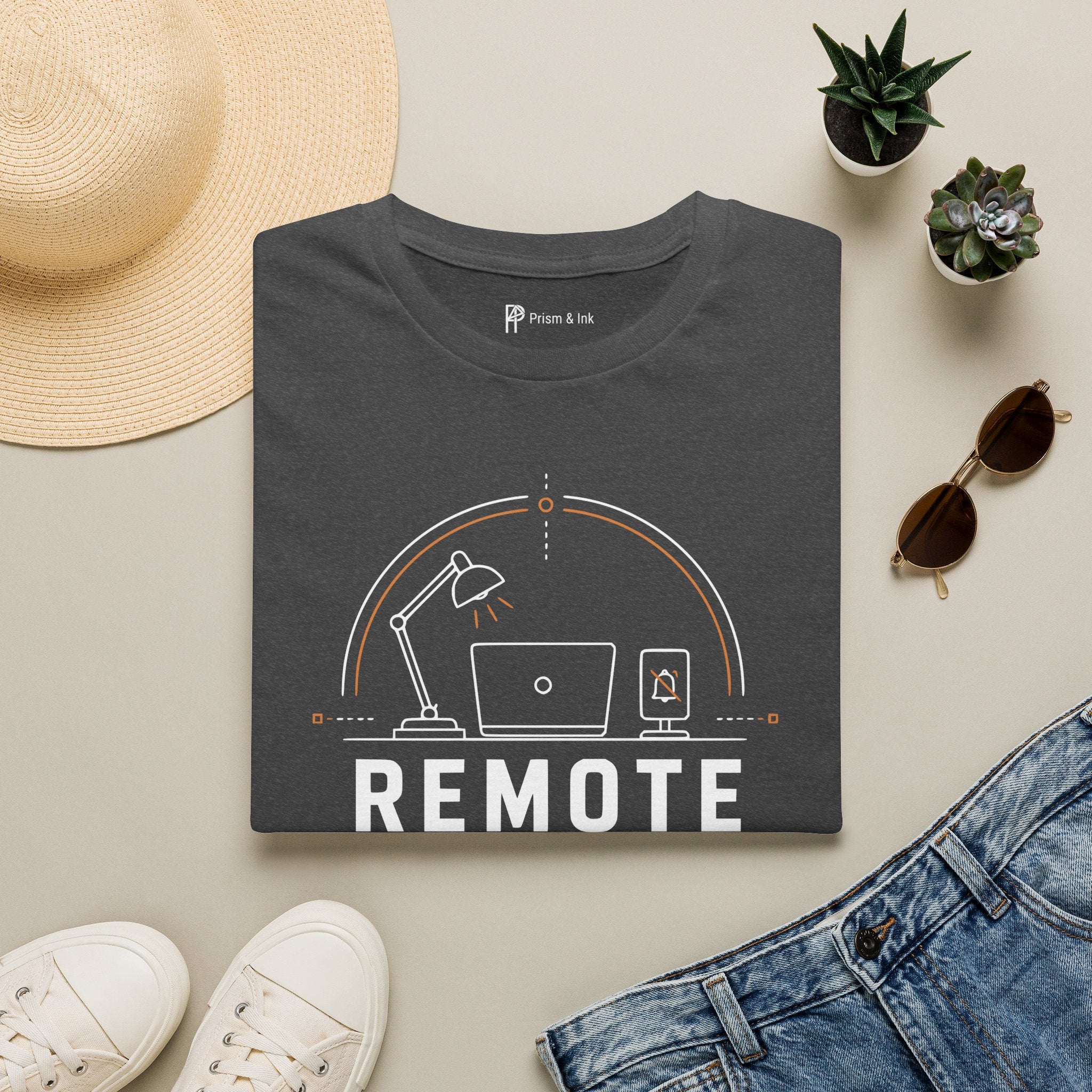 Remote By Choice Minimalist Work From Home T-Shirt