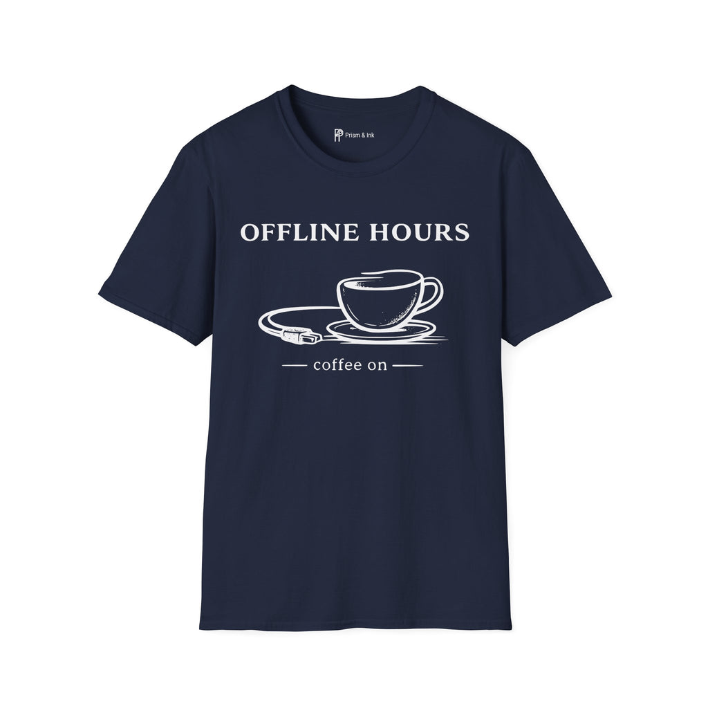 Offline Hours Coffee On T-Shirt