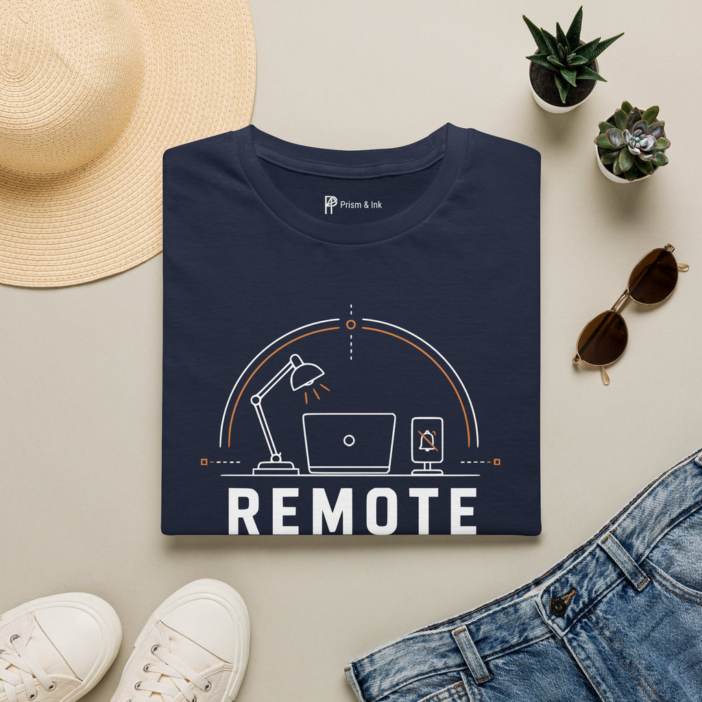 Remote By Choice Minimalist Work From Home T-Shirt