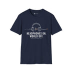 Headphones On World Off Introvert Music T-Shirt