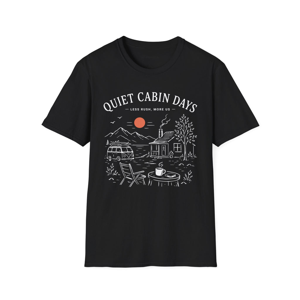 Quiet Cabin Days Coffee Escape T-Shirt