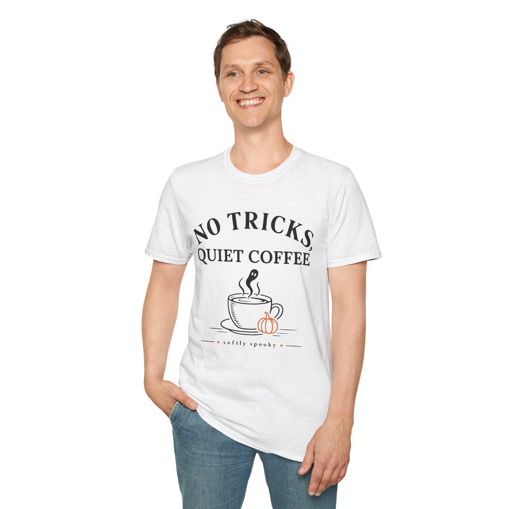 No Tricks Quiet Coffee Halloween T-Shirt