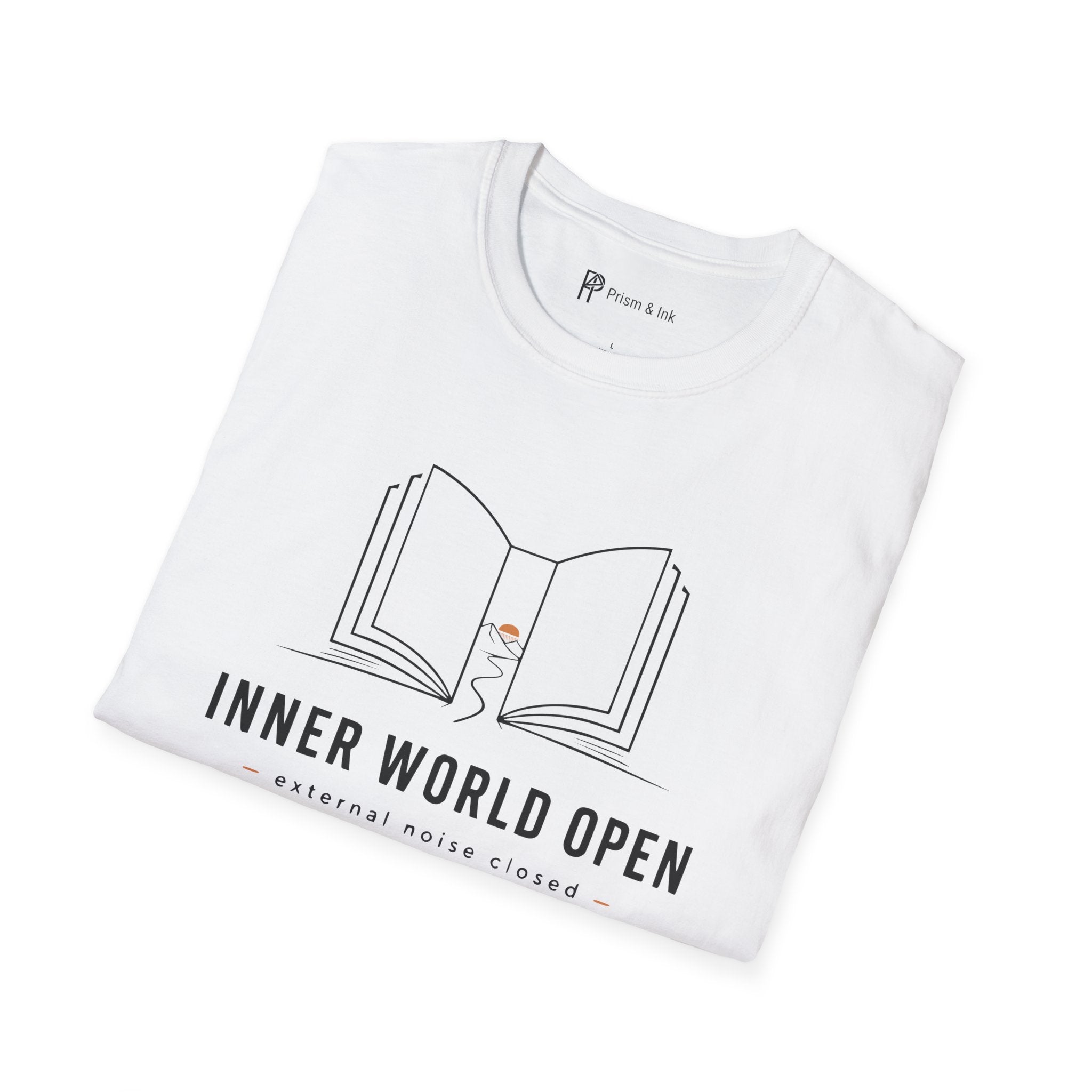 Inner World Open Minimalist Book Lover T-Shirt