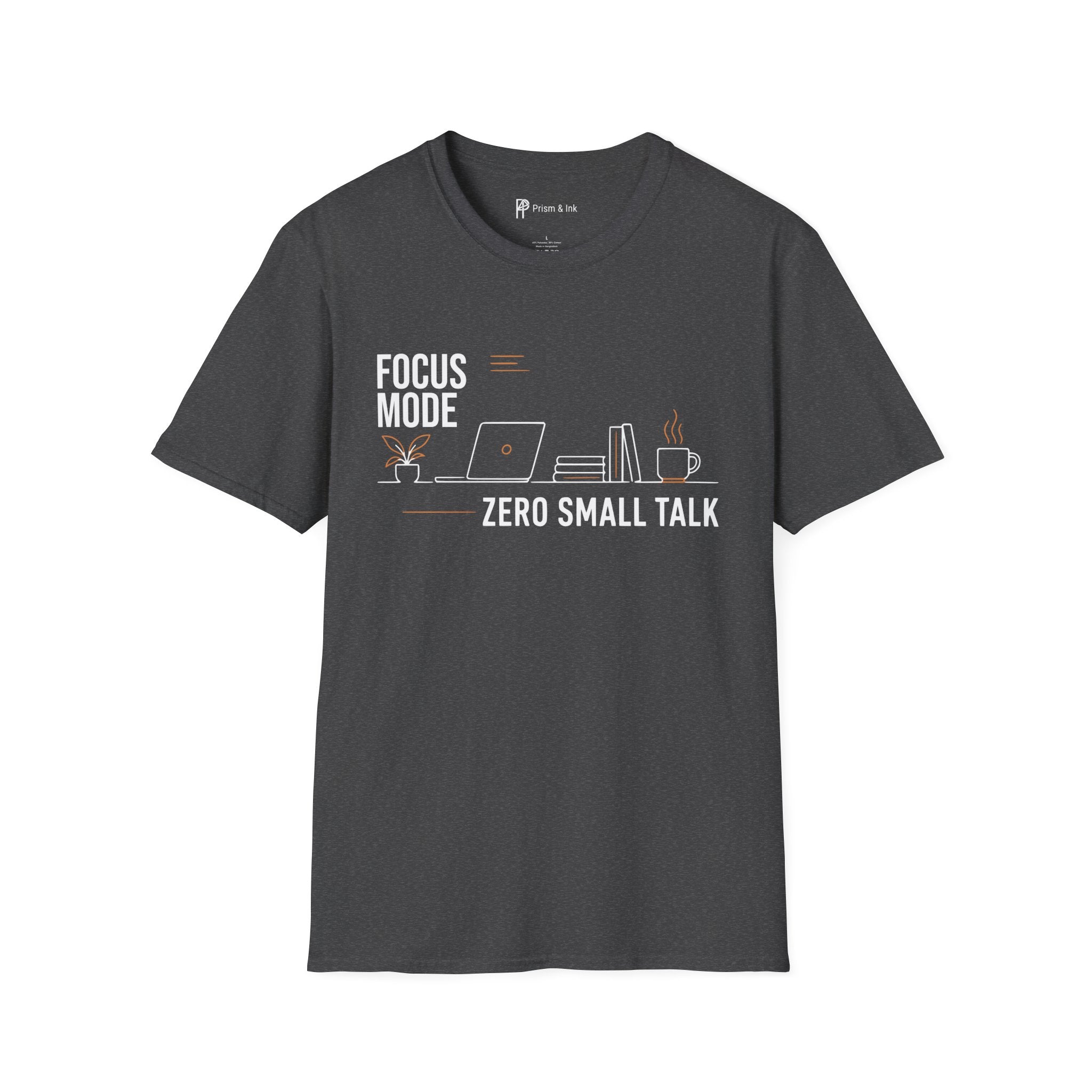 Focus Mode Zero Small Talk Coffee T-Shirt