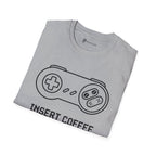 Insert Coffee to Continue Gamer T-Shirt