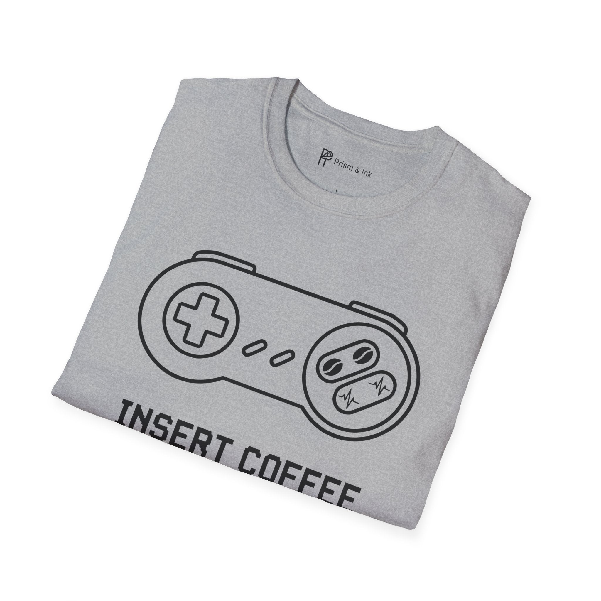 Insert Coffee to Continue Gamer T-Shirt
