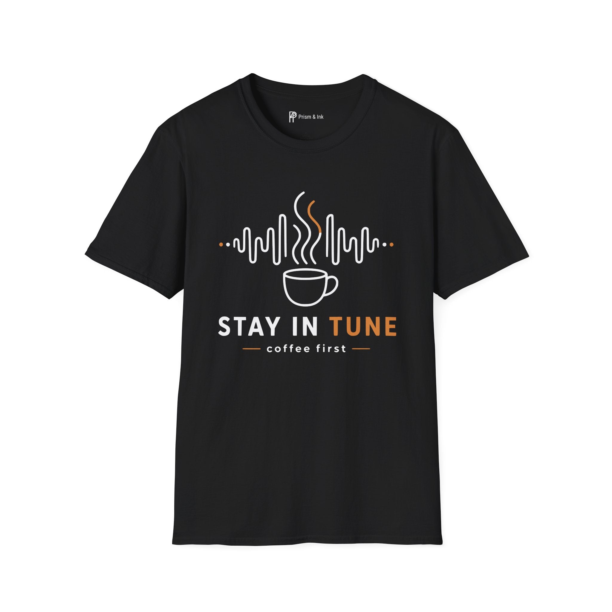 Stay In Tune Frequency Wave Coffee T-Shirt