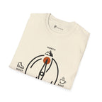 Caffeine Compass T-Shirt — Minimalist Coffee Bean Navigation