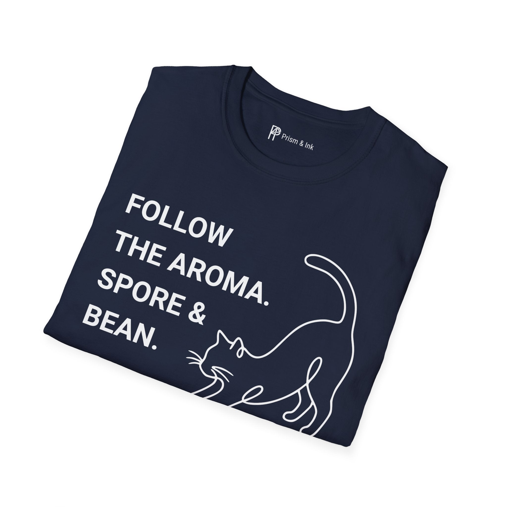 Follow the Aroma Cat Coffee T-Shirt