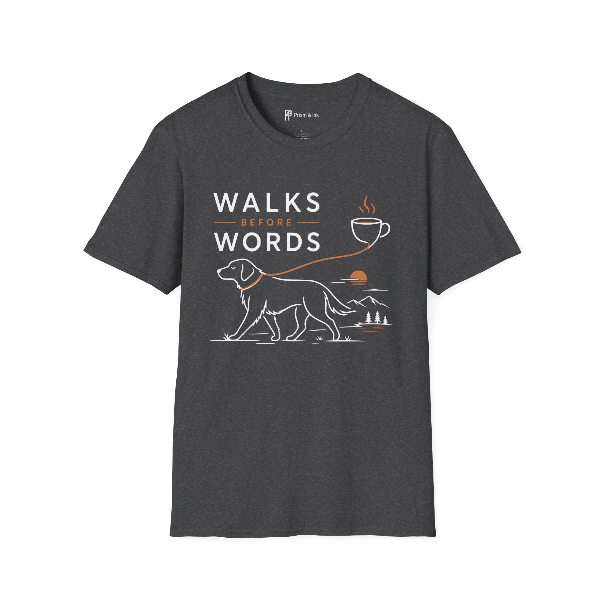 Walks Before Words Dog Coffee T-Shirt