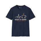 Keep It Going Powered By Coffee Heartbeat T-Shirt