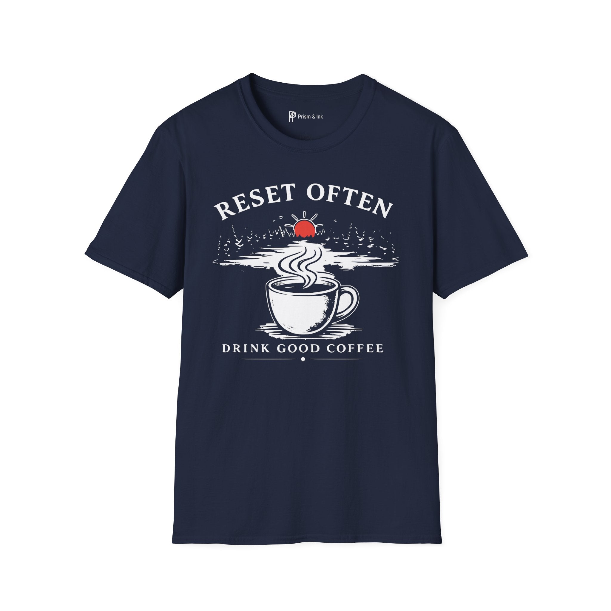 Reset Often Coffee T-Shirt
