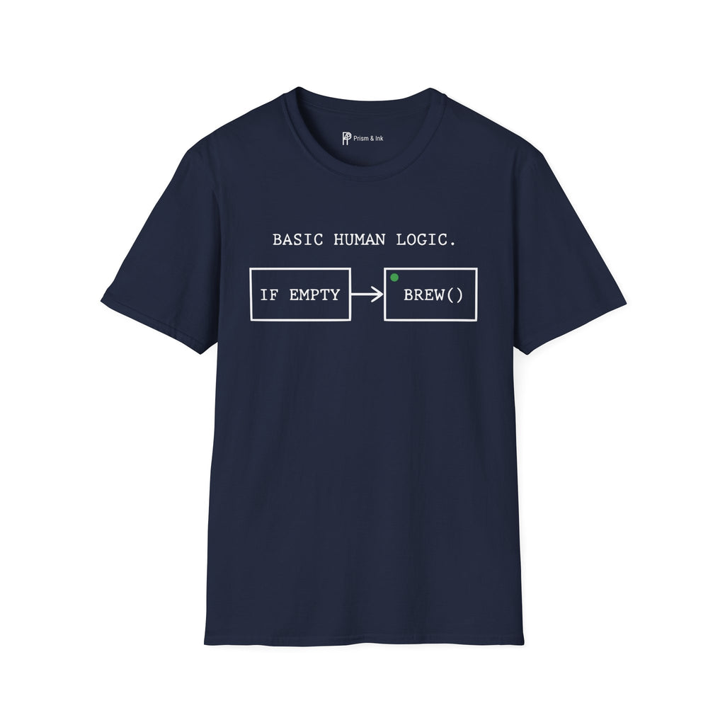 Basic Human Logic Programmer Coffee T-Shirt