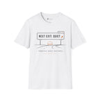 Next Exit Quiet Minimalist Road Trip T-Shirt