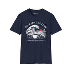 Go With The Flow Great Wave Coffee T-Shirt